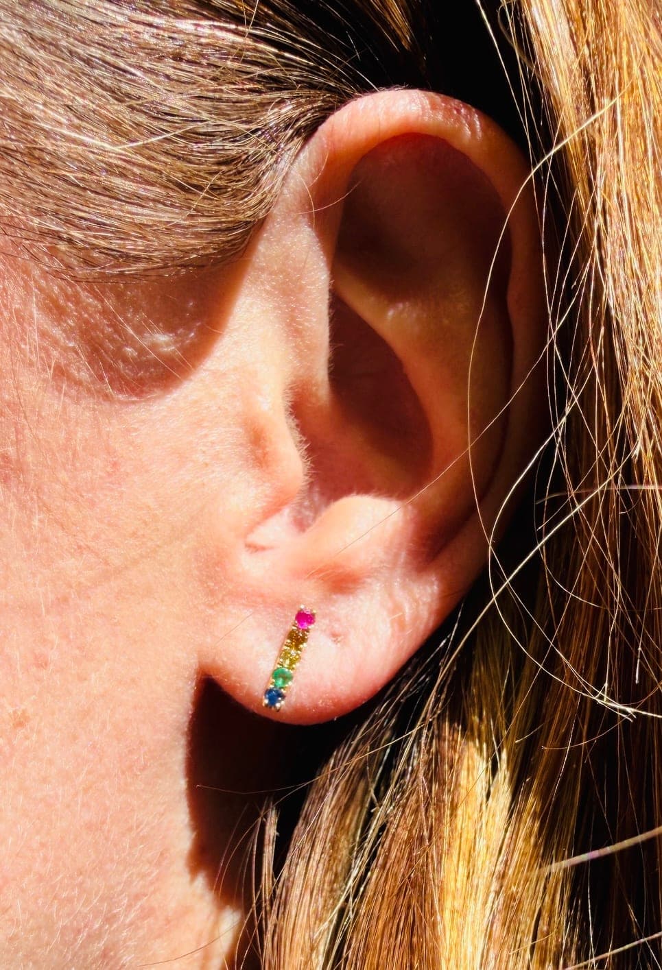 Rainbow Bar Earrings