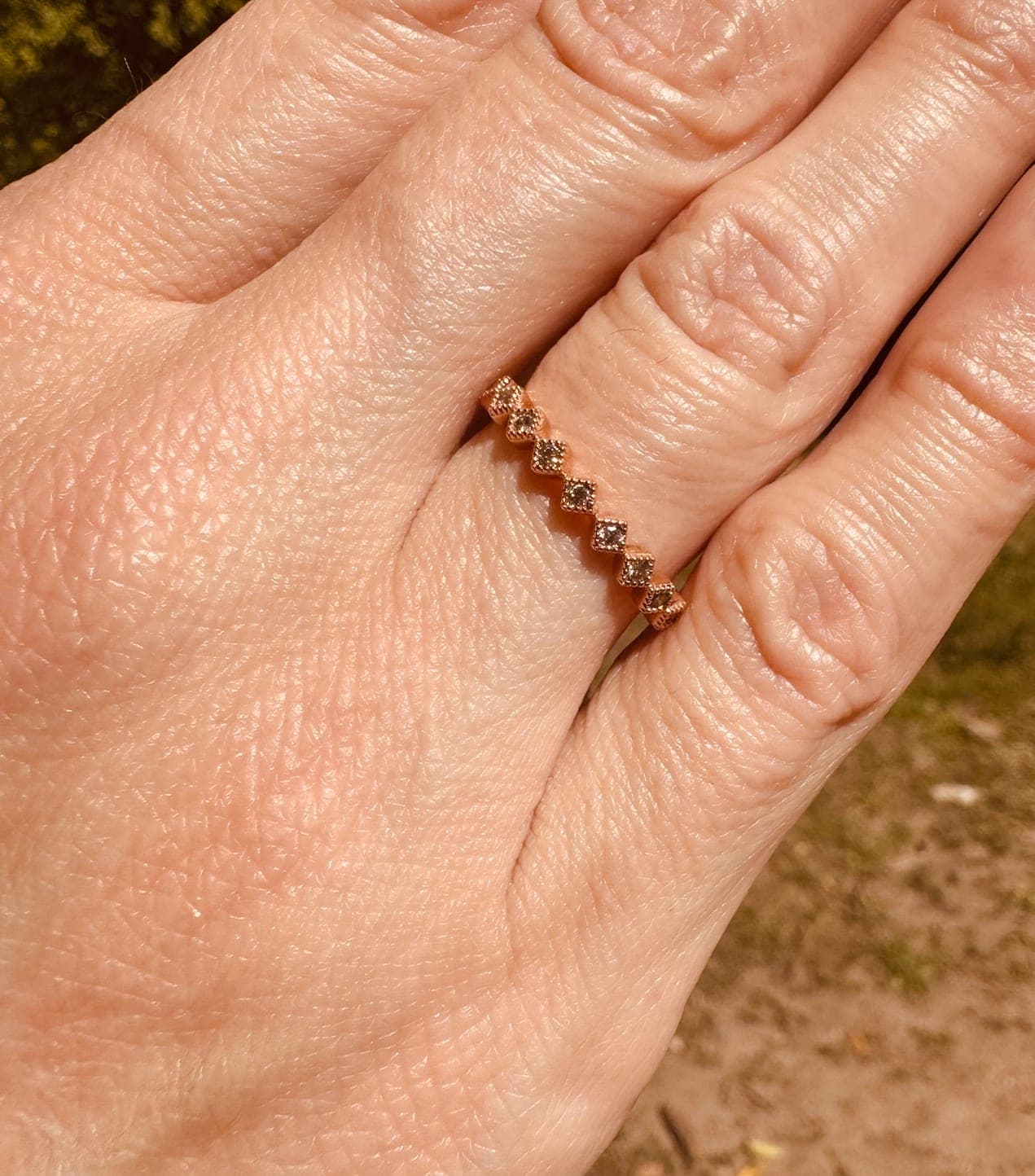 Diamond Filigree Stacker