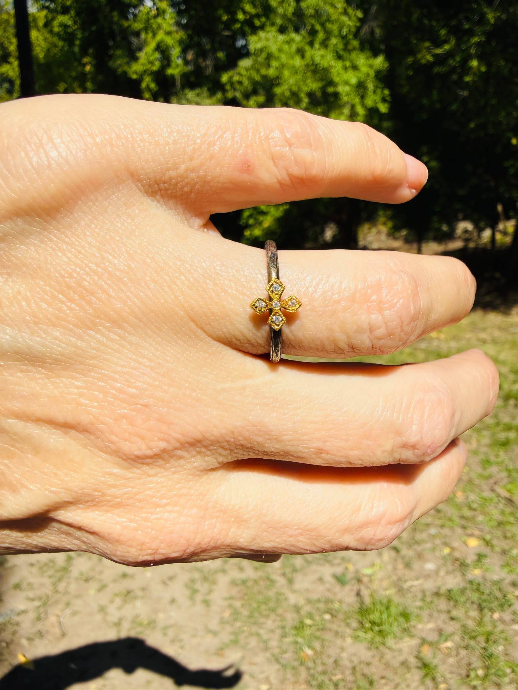 Medieval Cross Ring